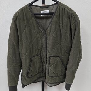 REI Green Quilted Utility Jacket